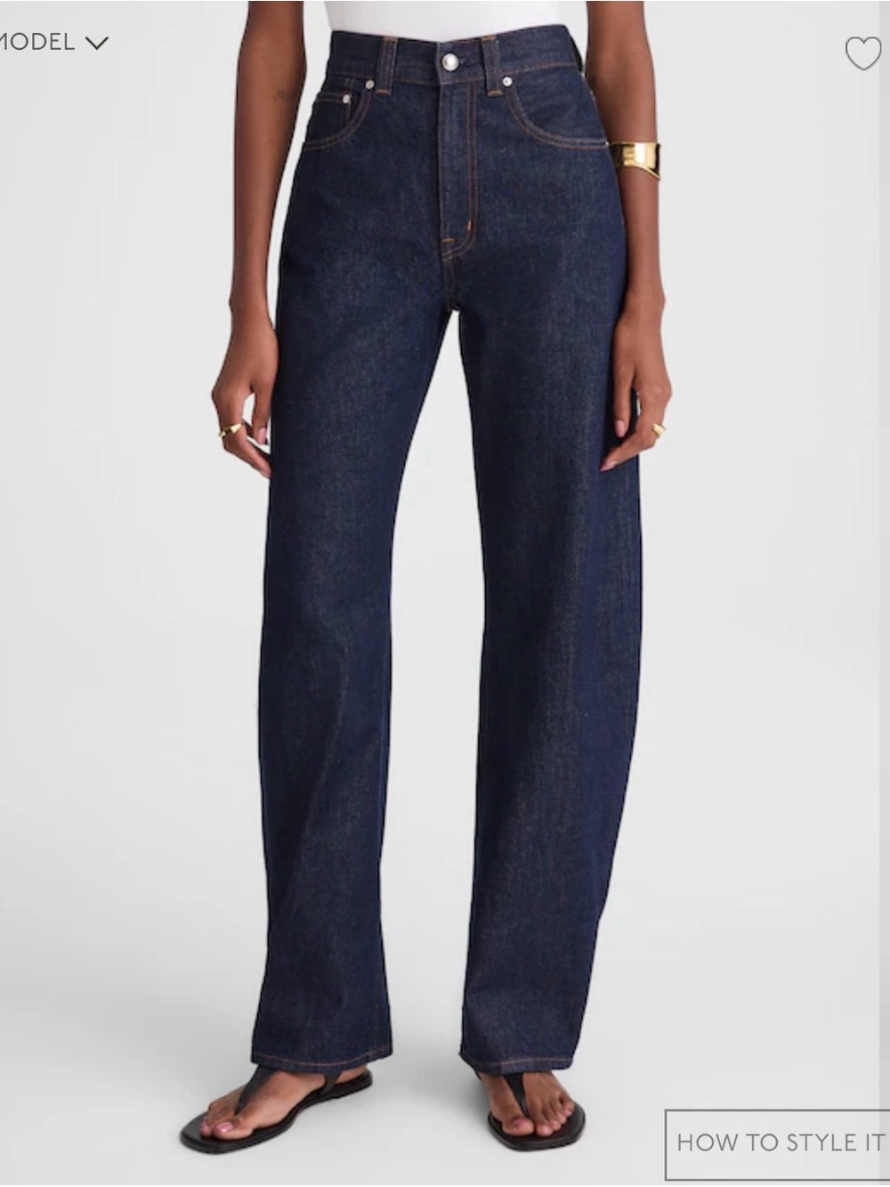 Madewell Straight-Leg Jeans in Dark Indigo